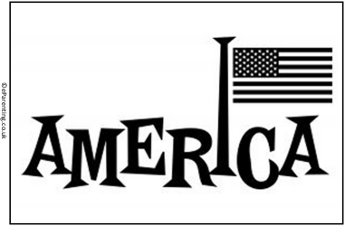 America Thanksgiving Colouring Picture