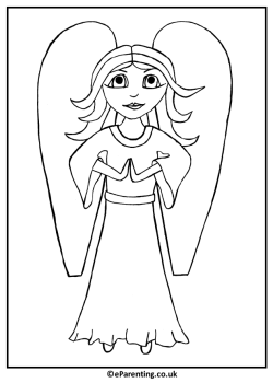 Angel Colouring Picture free printable