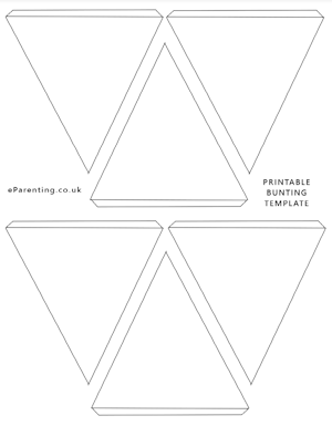 Blank Bunting Template Printable PDF