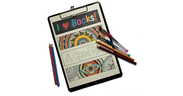 Free Printable Bookmarks to Colour