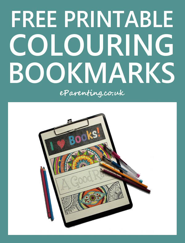 Free Printable Bookmarks to Colour In