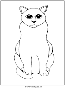 Cat Colouring Picture
