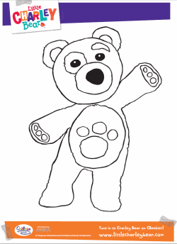 Little Charley Bear Colouring Picture