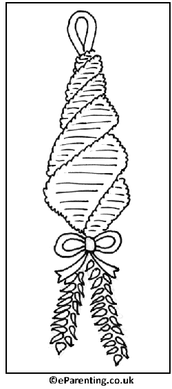 Corn Dolly Harvest Festival Colouring Picture