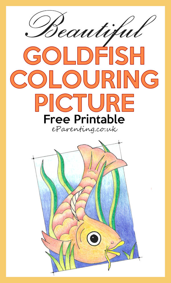 Free Printable Goldfish Colouring Picture
