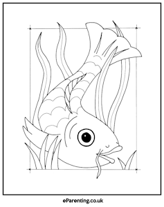 Goldfish Free Printable Colouring Picture