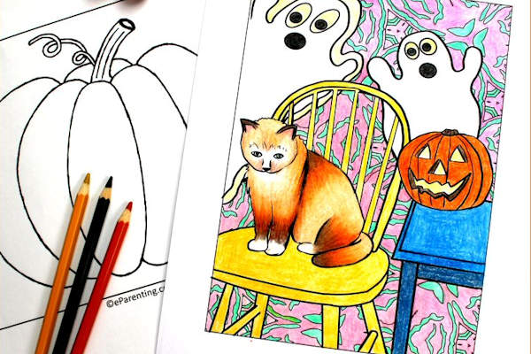 Halloween Free Printable Colouring Pictures