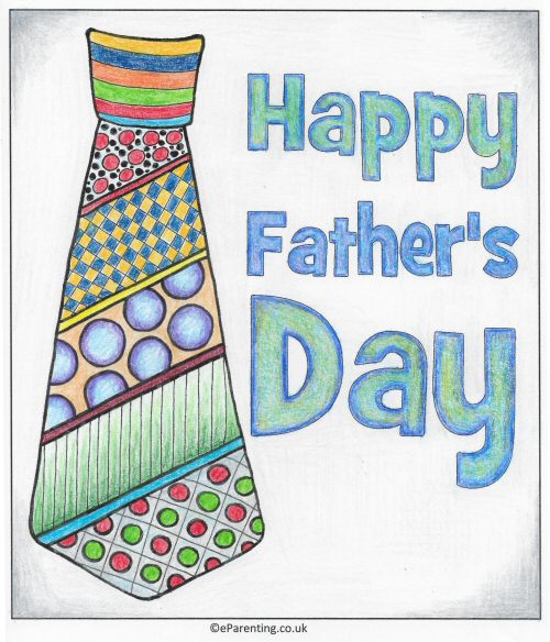 Father's Day Colouring Pictures