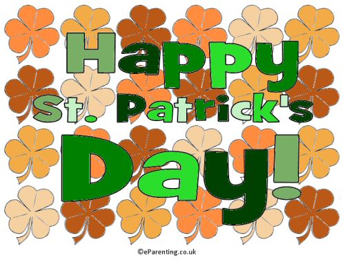 St patrick's Day Colouring Picture