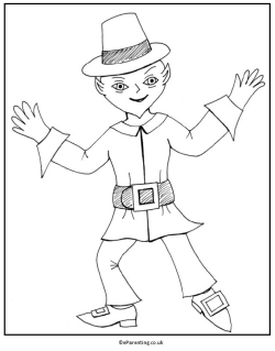 Leprachaun Colouring Picture