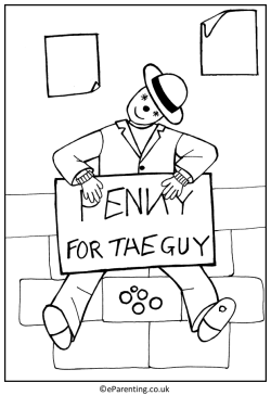 Guy Fawkes Night Colouring Pictures