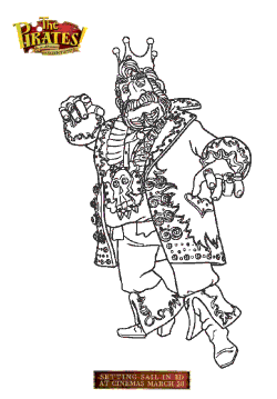 The Pirates! In An Adventure With Scientists Colouring Pictures