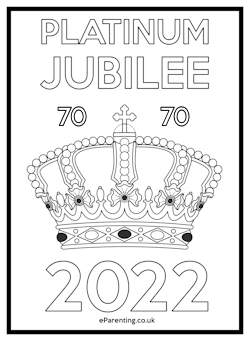 Platinum Jubilee 2022 Free Printable Colouring Picture