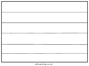 Pride Flag Template Colouring Picture