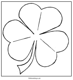 Shamrock Colouring Picture