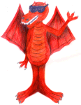 Welshh Dragon Colouring Picture