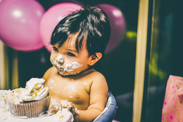 Seriously.  Giving a kid a cupcake that big is just asking for trouble.