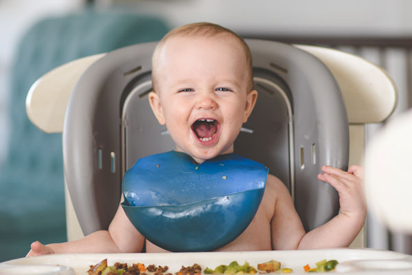 Baby in a highchair