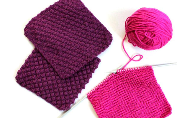 Knitted squares