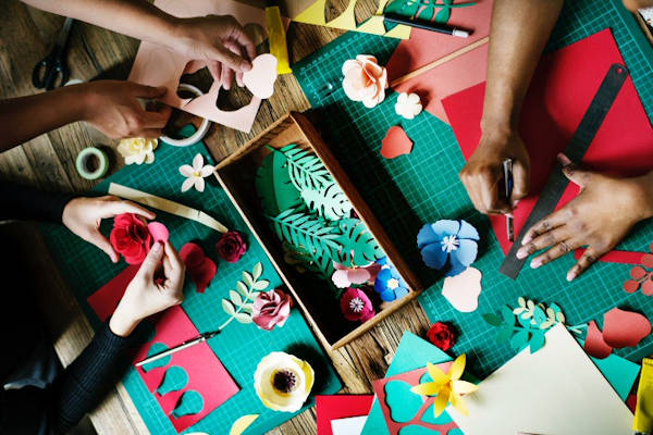people crafting
