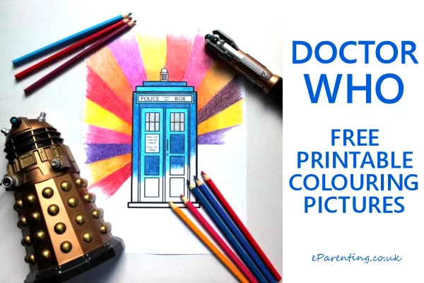 Doctor Who Colouring Pages and Free Printables