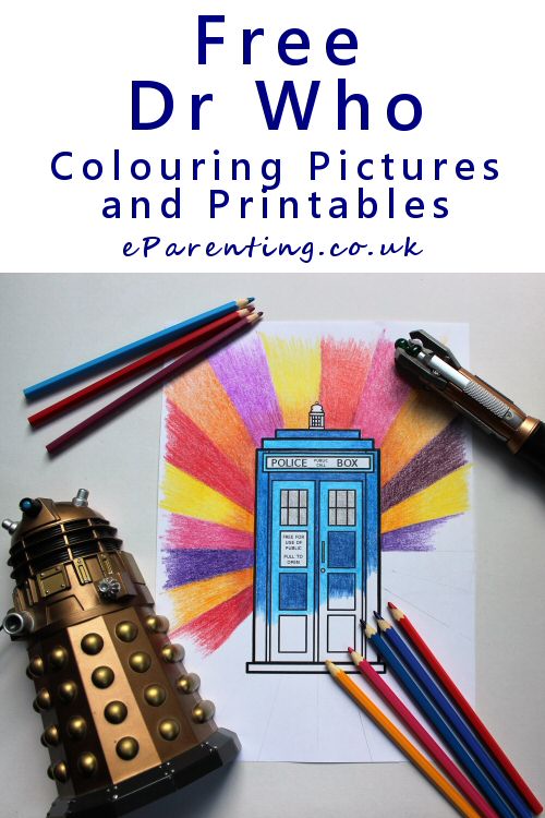Doctor Who Colouring Pages and Free Printables