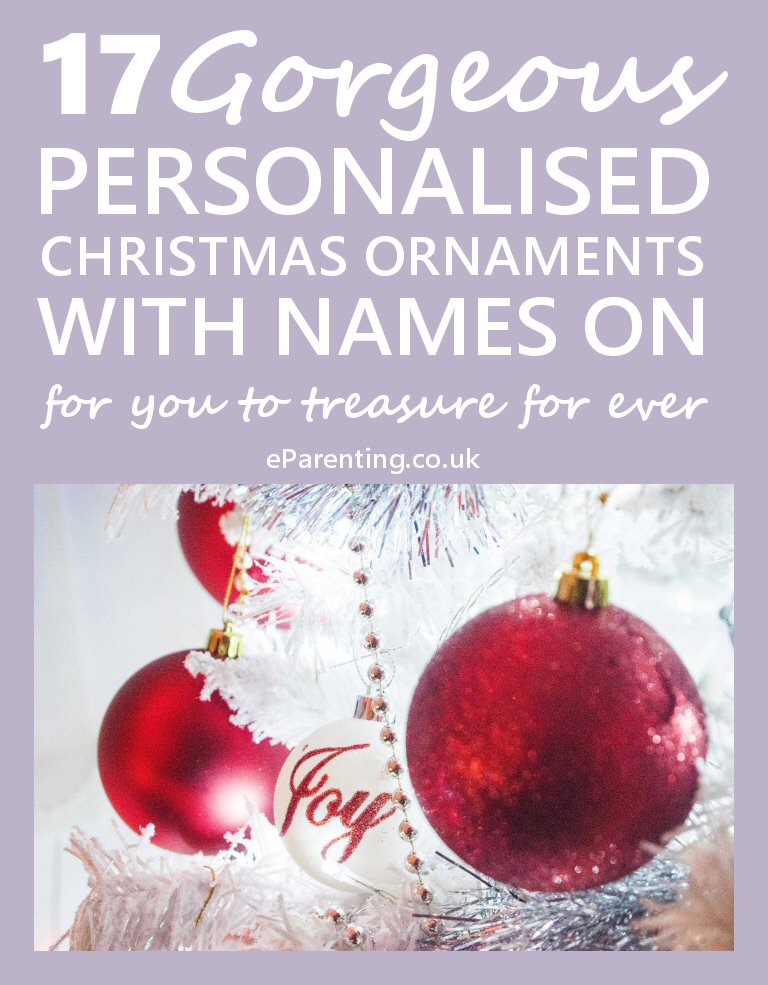 17 Personalised Christmas Ornaments With Names That You Will Treasure For Ever