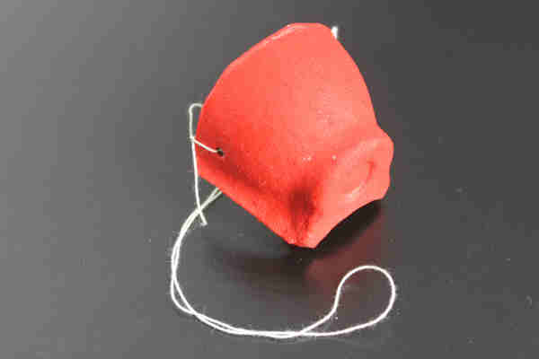 Red Nose Craft.  The finished nose!