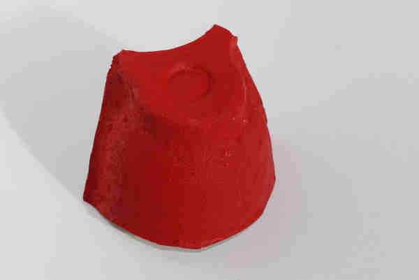 Red Nose that has been painted