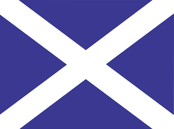 The flag of Scotland