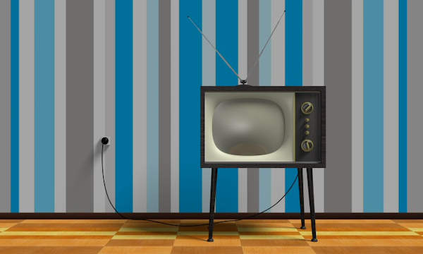 A 1970's TV set