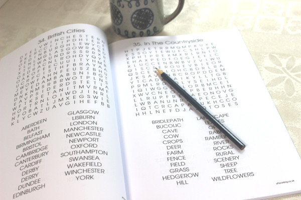 Completing a wordsearch