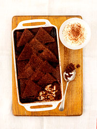 Chocolate and Marmalade Bread and Butter Pudding