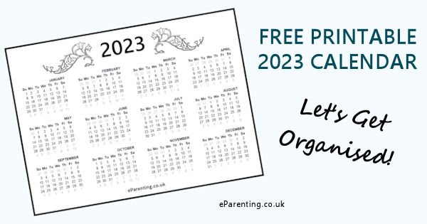 Free 2023 Printable Calendar
