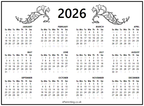 2024 Printable Calendar