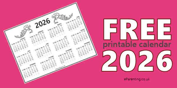 Free 2026 Printable Calendar