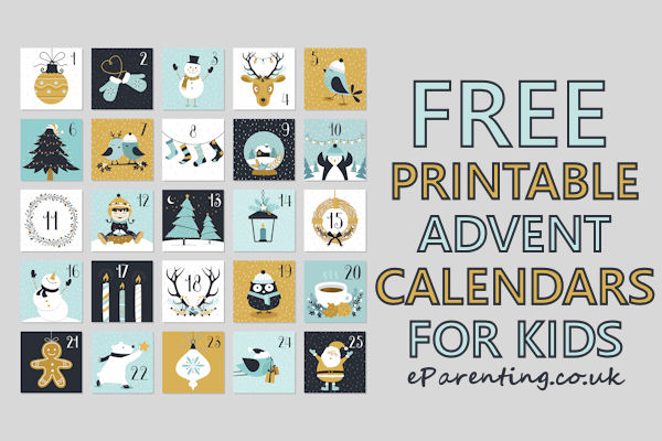 Free Printable Advent Calendars For Kids 2025