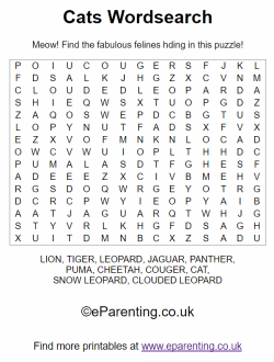 Cat Wordsearch