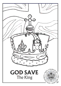 Crown Colouring Picture