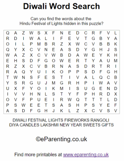 Diwali Wordsearch
