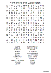 NI Wordsearch