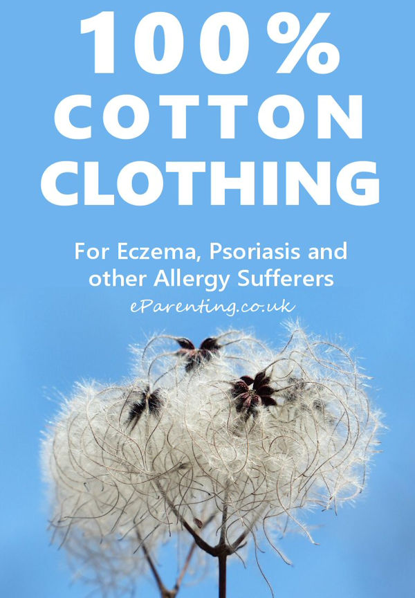 100% Cotton Clothing for Eczema, Psoriasis, Allergies and sensitive skin.