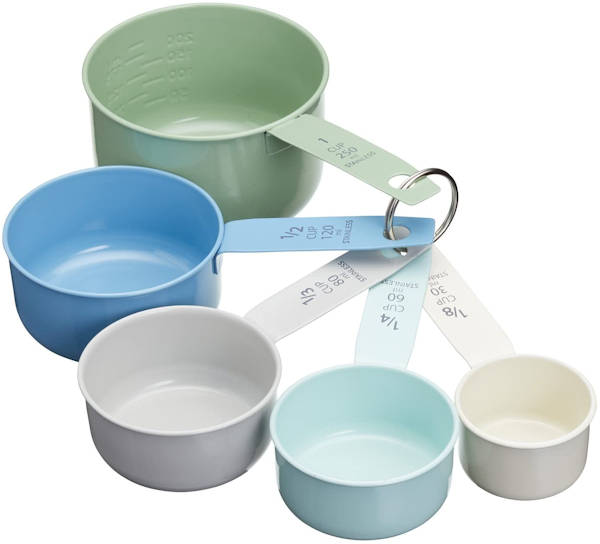 Vintage-Style Stainless Steel Measuring Cups