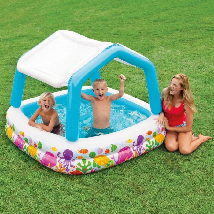 Paddling pool with Sunshade