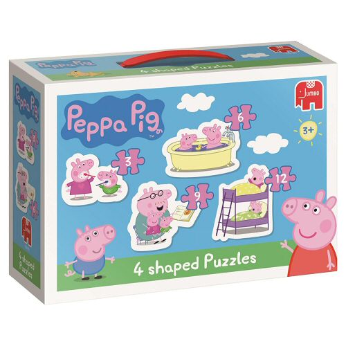 Peppa Pig 18476 4-in-1 Shaped Puzzles