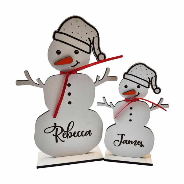Personalised Snowman Christmas Decoration