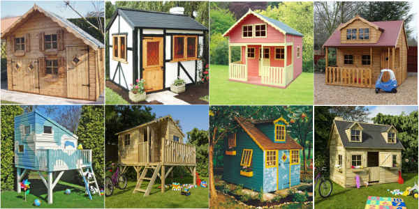 10 Gorgeous Wooden Outdoor Playhouses That You Will Wish You Could Move Into