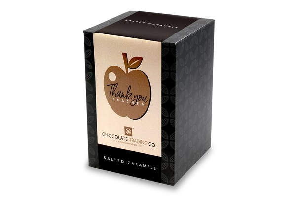 Thank You Teacher Salted Caramels Gift Cube